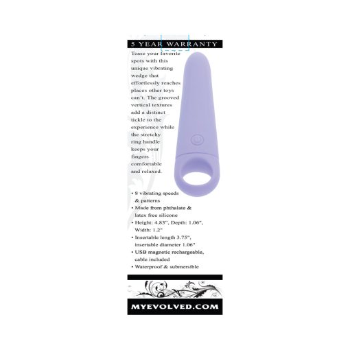 Evolved Tart Teaser Rechargeable Vibrating Vibe Silicone Purple - Image 8