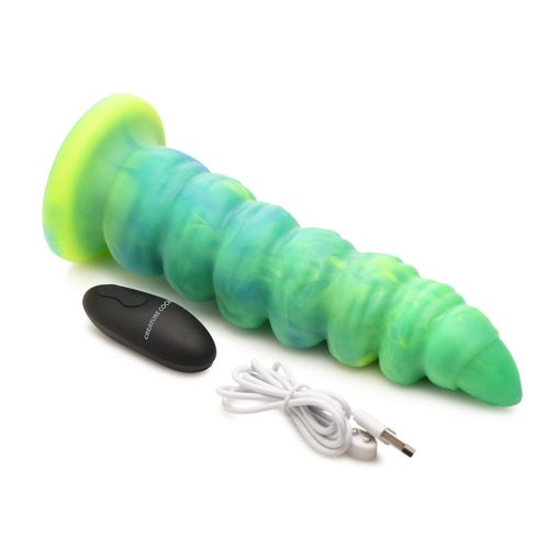 Creature Cocks Squirmer Thrusting & Vibrating Silicone Dildo - Image 11