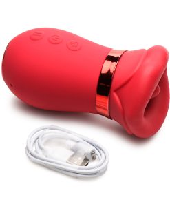 Lickgasm Kiss Me More Kissing, Sucking, & Vibrating Clitoral Stimulator