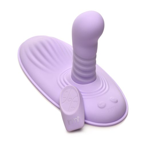 Inmi Thrust 'N' Grind Thrusting & Vibrating With Remote Silicone Grinder - Image 4
