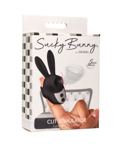Shegasm Sucky Bunny Clit Stimulator Black