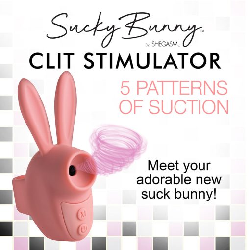 Shegasm Sucky Bunny Clit Stimulator Pink - Image 11
