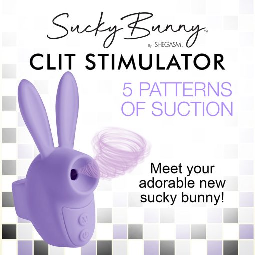 Shegasm Sucky Bunny Clit Stimulator Purple - Image 11