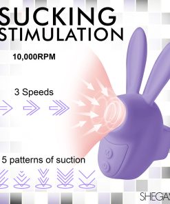 Shegasm Sucky Bunny Clit Stimulator Purple