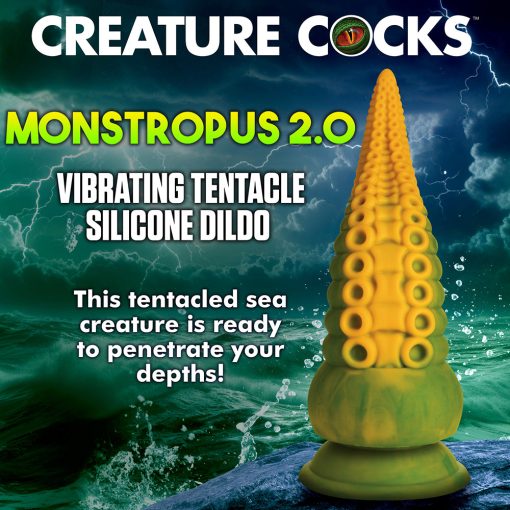 Creature Cocks Monstropus 2.0 Vibrating Tentacle Silicone Dildo - Image 12