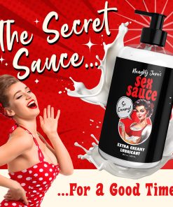 Naughty Jane'S Sex Sauce Extra Creamy Lubricant 16 Oz.