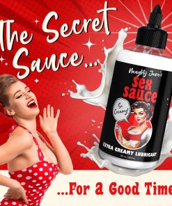 Naughty Jane'S Sex Sauce Extra Creamy Lubricant 8 Oz.