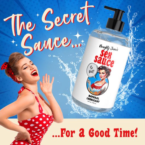 Naughty Jane'S Sex Sauce Natural Lubricant 16 Oz. - Image 3