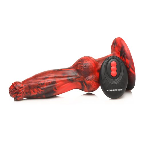 Creature Cocks Hell Wolf Thrusting & Vibrating Silicone Dildo - Image 3