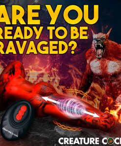 Creature Cocks Hell Wolf Thrusting & Vibrating Silicone Dildo