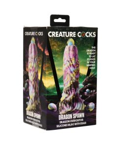 Creature Cocks Dragon Spawn Dragon Ovipositor Silicone Dildo With Eggs