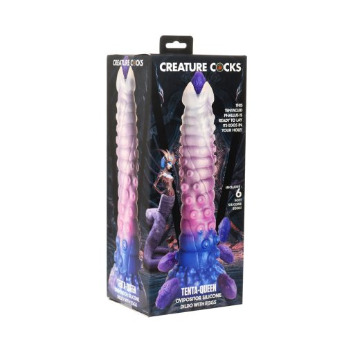 Creature Cocks Tenta-Queen Ovipositor Silicone Dildo With Eggs