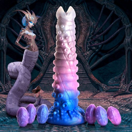 Creature Cocks Tenta-Queen Ovipositor Silicone Dildo With Eggs - Image 12