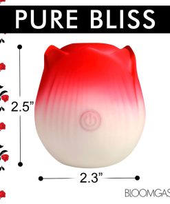 Bloomgasm Pulsing Petals Throbbing Rose Stimulator Red