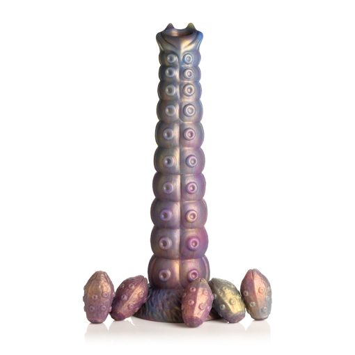 Creature Cocks Deep Invader Tentacle Ovipositor Silicone Dildo With Eggs - Image 2