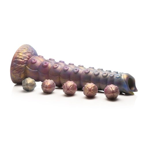 Creature Cocks Deep Invader Tentacle Ovipositor Silicone Dildo With Eggs - Image 9