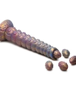 Creature Cocks Deep Invader Tentacle Ovipositor Silicone Dildo With Eggs