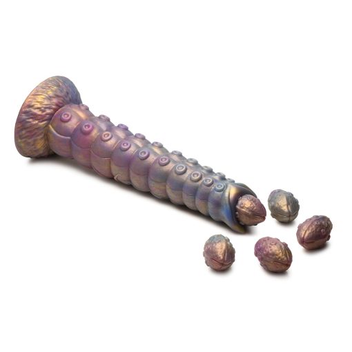 Creature Cocks Deep Invader Tentacle Ovipositor Silicone Dildo With Eggs - Image 10