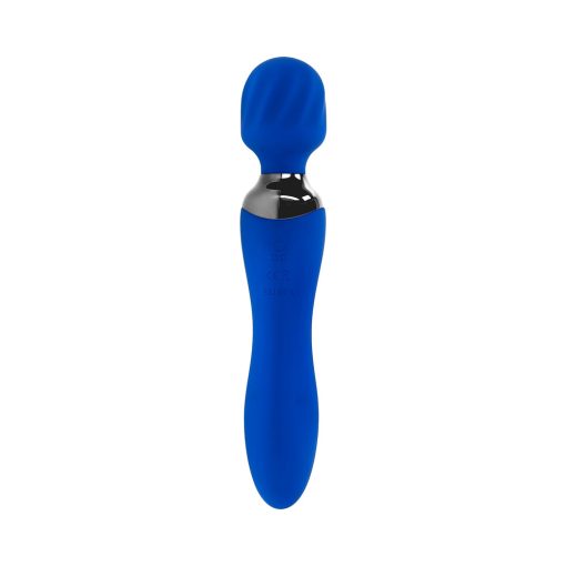 Selopa Blue Belle Rechargeable Dual-Ended Wand Vibrator Silicone Blue - Image 5
