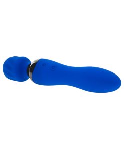 Selopa Blue Belle Rechargeable Dual-Ended Wand Vibrator Silicone Blue