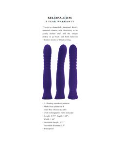 Selopa Trixxxie Rechargeable Vibrator Silicone Purple