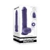 Evolved Pleasure Rider Rechargeable Dildo With Remote Silicone Purple