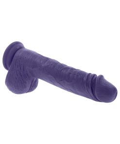 Evolved Pleasure Rider Rechargeable Dildo With Remote Silicone Purple