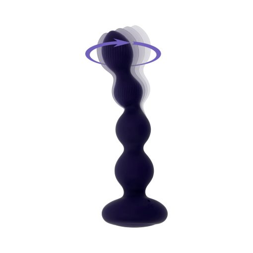 Evolved Pleasure Orbit Rechargeable Vibe With Remote Silicone Purple - Image 3