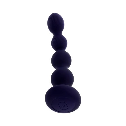 Evolved Pleasure Orbit Rechargeable Vibe With Remote Silicone Purple - Image 5