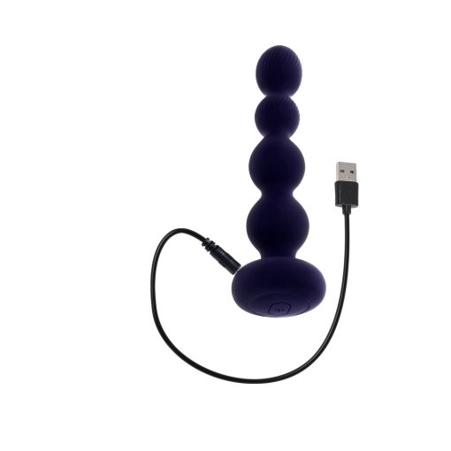 Evolved Pleasure Orbit Rechargeable Vibe With Remote Silicone Purple - Image 6