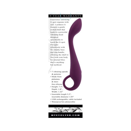 Evolved Lochness G Rechargeable Vibrator Silicone Burgundy - Image 8