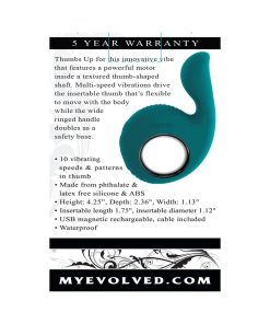 Evolved Thumbs Up Rechargeable Teal