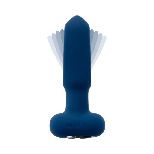 Evolved The Flapper Rechargeable Vibrator With Remote Silicone Blue - Image 4