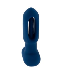 Evolved The Flapper Rechargeable Vibrator With Remote Silicone Blue