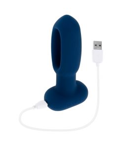 Evolved The Flapper Rechargeable Vibrator With Remote Silicone Blue