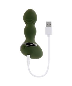 Evolved Lieutenant Rechargeable Anal Vibrator Silicone Green