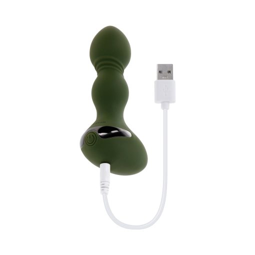 Evolved Lieutenant Rechargeable Anal Vibrator Silicone Green - Image 7