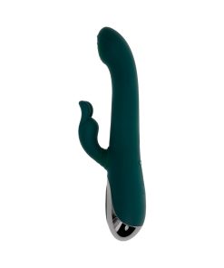 Evolved Rabbit Tap Tap Rechargeable Vibrating Dual Stimulator Silicone Green