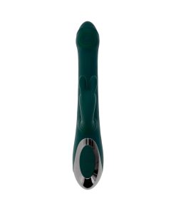 Evolved Rabbit Tap Tap Rechargeable Vibrating Dual Stimulator Silicone Green