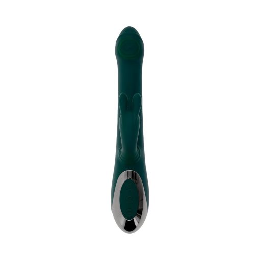 Evolved Rabbit Tap Tap Rechargeable Vibrating Dual Stimulator Silicone Green - Image 5