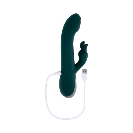 Evolved Rabbit Tap Tap Rechargeable Vibrating Dual Stimulator Silicone Green - Image 8