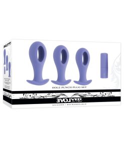 Evolved Hole Punch Plug Set Rechargeable Purple