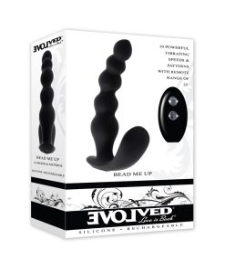 Evolved Bead Me Up Prostate Rechargeable Black