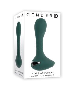 Gender X You Gotta Stick It Rechargeable Vibrating Anal Plug Silicone Teal