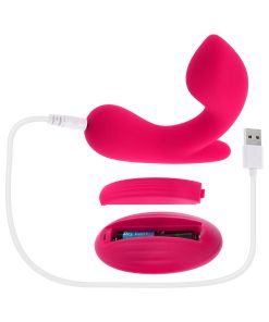Gender X All About The Bass Rechargeable Vibrator With Remote Silicone Red