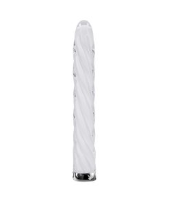 Playboy In A Twist Rechargeable Glass Vibrator White