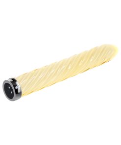 Playboy Twist Of Fate Rechargeable Glass Vibrator Yellow