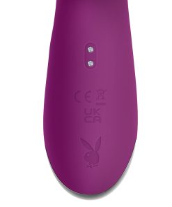 Playboy Busy Bunny Rechargeable Dual Stimulator Vibrator Silicone Wild Aster