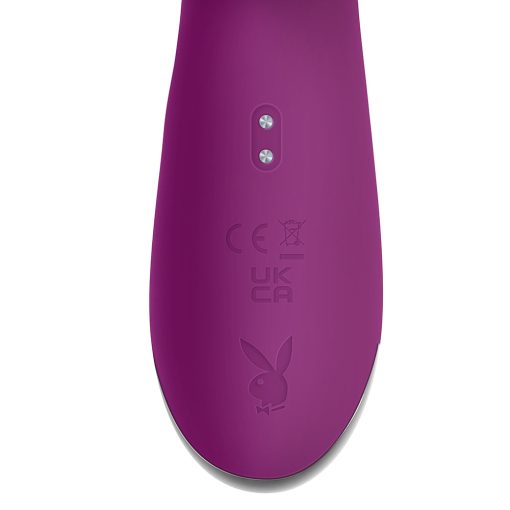Playboy Busy Bunny Rechargeable Dual Stimulator Vibrator Silicone Wild Aster - Image 8