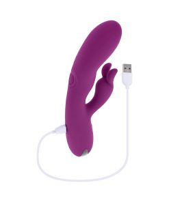 Playboy Busy Bunny Rechargeable Dual Stimulator Vibrator Silicone Wild Aster